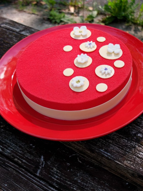 Den gleichen Entremet, aber anders Dekoriert.