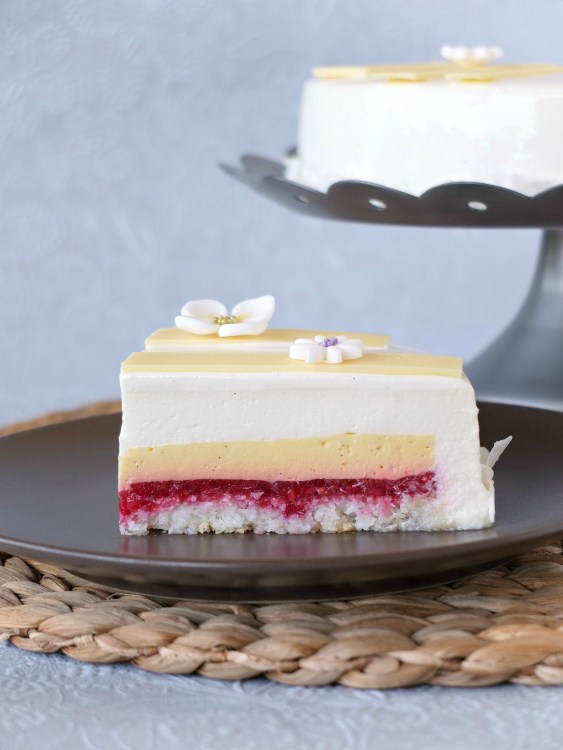 Kokosnuss Gelber Pfirsich Entremet / Entremet de Coco e Pêssego amarelo